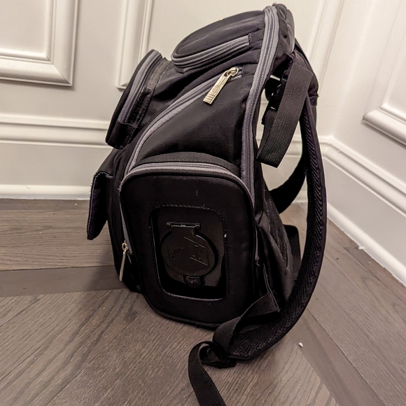 J is for Jeep Backpack Diaper Bag - Black/Grey - Picture 6 of 7